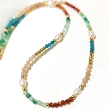 Load image into Gallery viewer, Colorful Beaded Choker, Freshwater Pearls, Summer Jewelry, Trendy 
