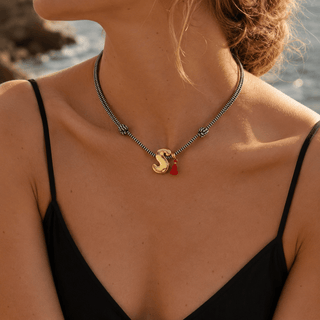 Initial Cord Necklace - Georgina Nicol