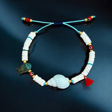 Load image into Gallery viewer, Inner Peace, Protection &amp; Abundance – Seashell &amp; Evil Eye Bracelet - Georgina Nicol
