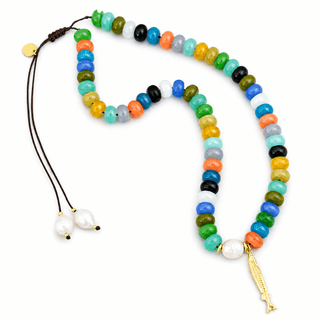 Joy, Abundance & Good Energy Fish Pearl Necklace - Georgina Nicol