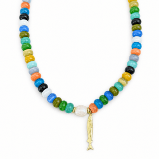 Joy, Abundance & Good Energy Fish Pearl Necklace - Georgina Nicol
