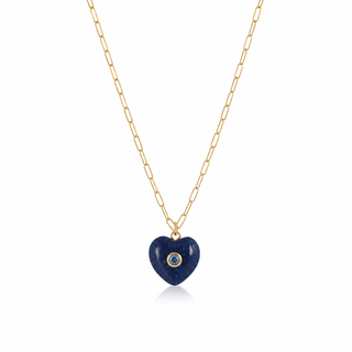 Lapis Heart Necklace - Georgina Nicol