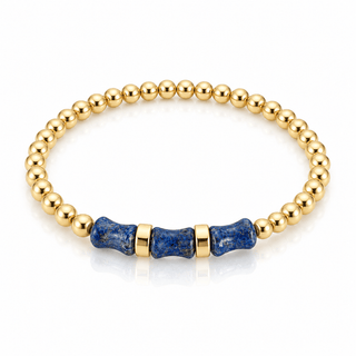 Lapis Lazuli Gold Bead Bracelet - Georgina Nicol