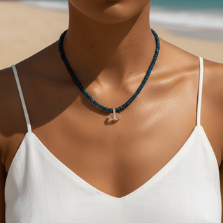 Love, Clarity & Magnetic Energy Rose Quartz & Neon Apatite Necklace - Georgina Nicol