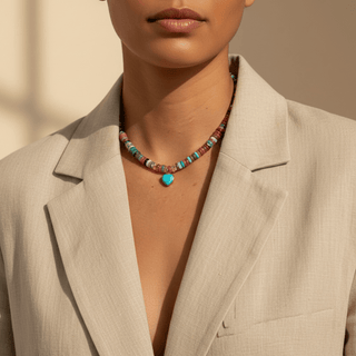 Love, Protection & Inner Balance Turquoise Heart Necklace - Georgina Nicol