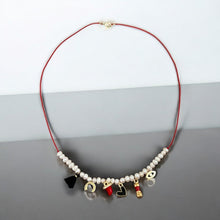 Load image into Gallery viewer, Luck Is Always on My Side — Protective Pearl &amp; Charm Necklace - Georgina Nicol

