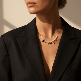 Luck Is Always on My Side — Protective Pearl & Charm Necklace - Georgina Nicol