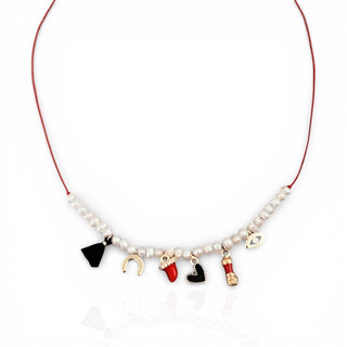 Luck Is Always on My Side — Protective Pearl & Charm Necklace - Georgina Nicol
