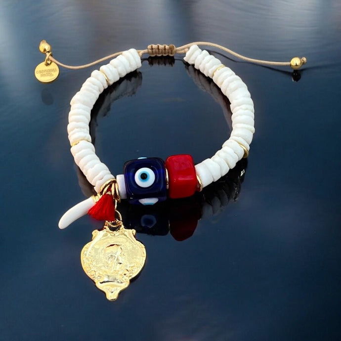 Lucky Shield Evil Eye Bracelet – Limited Edition - Georgina Nicol