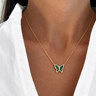 Malachite Butterfly Necklace - Georgina Nicol