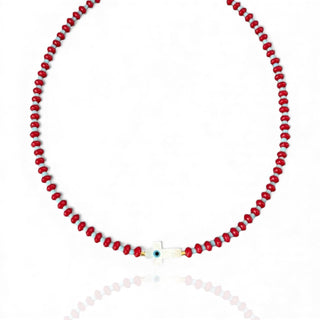 Mother of Pearl Cross Protection Necklace - Georgina Nicol