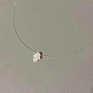 Mother of Pearl Hamsa Hand Illusion Necklace - Georgina Nicol