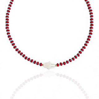 Mother of Pearl Hamsa Protection Necklace - Georgina Nicol