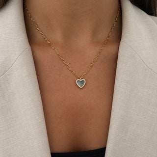 Mother of Pearl Heart Necklace - Georgina Nicol