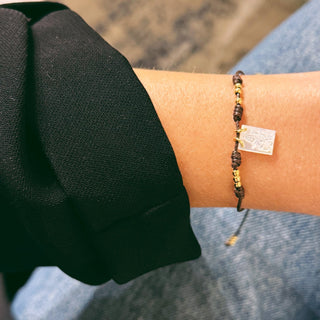 Mother of Pearl Our Lady of Mount Carmel Scapular Bracelet - Georgina Nicol