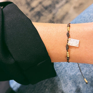 Mother of Pearl Sacred Heart of Jesus Scapular Bracelet - Georgina Nicol