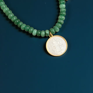 Mother of Pearl Saint Benedict Necklace - Georgina Nicol