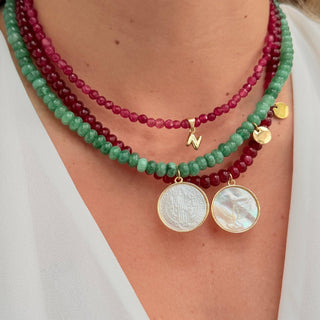 Mother of Pearl Saint Benedict Necklace - Georgina Nicol