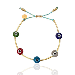 Multicolor Evil Eye Bracelet - Georgina Nicol