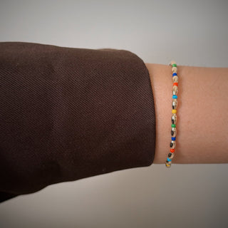 Multicolor Gold Bead Bracelet - Georgina Nicol