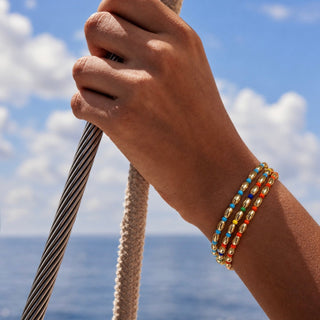 Multicolor Gold Bead Bracelet - Georgina Nicol