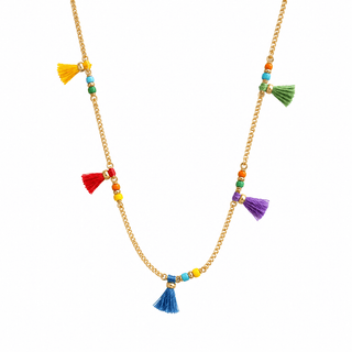 Multicolor Tassel Necklace - Georgina Nicol