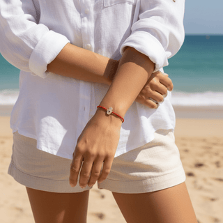 My Energy Is Protected 14K Solid Gold Diamond Hamsa Bracelet - Georgina Nicol