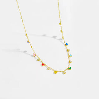 My Heart Shines in Every Color — Multi Heart Necklace Limited Edition - Georgina Nicol