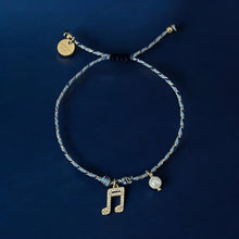 Load image into Gallery viewer, My Life Flows in Harmony — Music Note &amp; Pearl Bracelet - Georgina Nicol
