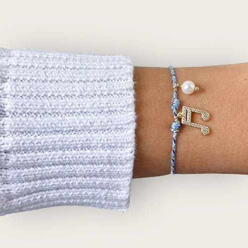 My Life Flows in Harmony — Music Note & Pearl Bracelet - Georgina Nicol