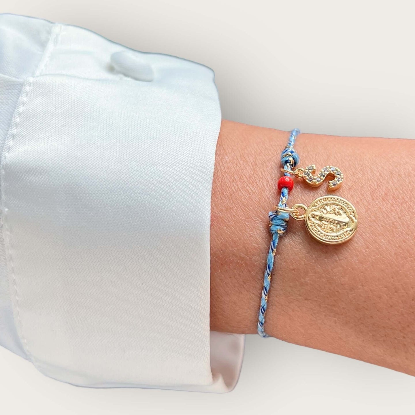 My Name Holds Power and Protection — St. Benedict Medal Bracelet - Georgina Nicol
