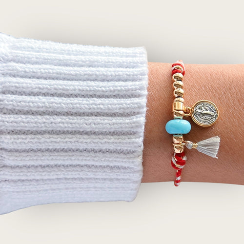 My Spirit Is Guarded by Divine Protection St. Benedict Bracelet - Georgina Nicol