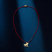 Load image into Gallery viewer, My Spirit Runs Free — Red String Horse Necklace - Georgina Nicol
