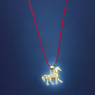 My Spirit Runs Free — Red String Horse Necklace - Georgina Nicol