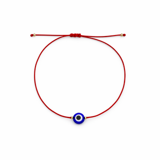Negative Energy Can’t Touch Me Blue Evil Eye Red String Bracelet - Georgina Nicol