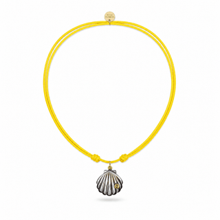 Noir Shell Cord Necklace - Georgina Nicol