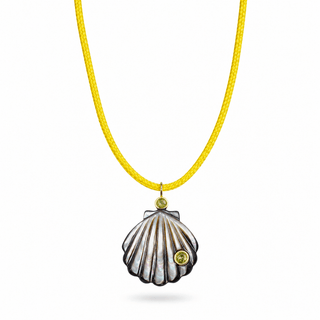 Noir Shell Cord Necklace - Georgina Nicol