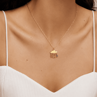 Nuvola CZ Drop Necklace - Georgina Nicol