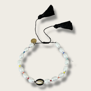 Ocean Blessing – Pearl & Cowrie Shell Bracelet for Calm & Confidence - Georgina Nicol