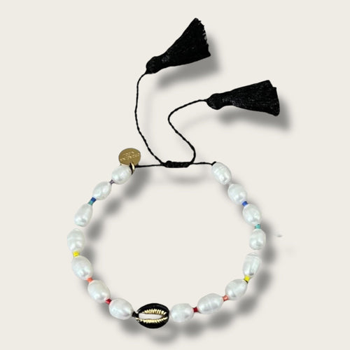 Ocean Blessing – Pearl & Cowrie Shell Bracelet for Calm & Confidence - Georgina Nicol