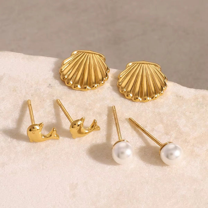 Ocean Treasures – 3 - Pair Earrings Set - Georgina Nicol