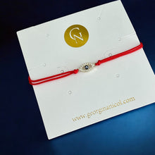 Load image into Gallery viewer, Only Good Energy Reaches Me — Evil Eye Red String Bracelet - Georgina Nicol

