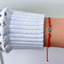 Load image into Gallery viewer, Only Good Energy Reaches Me — Evil Eye Red String Bracelet - Georgina Nicol
