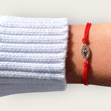 Load image into Gallery viewer, Only Good Energy Reaches Me — Evil Eye Red String Bracelet - Georgina Nicol
