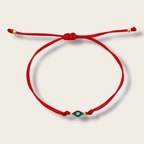 Only Good Energy Reaches Me — Evil Eye Red String Bracelet - Georgina Nicol