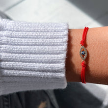 Load image into Gallery viewer, Only Good Energy Reaches Me — Evil Eye Red String Bracelet - Georgina Nicol
