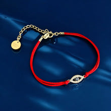 Load image into Gallery viewer, Only Good Energy Reaches Me — Evil Eye Red String Bracelet - Georgina Nicol
