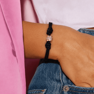Onyx Pavé Cord Bracelet - Georgina Nicol