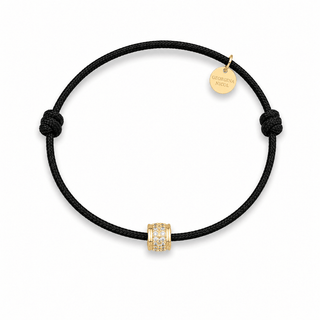 Onyx Pavé Cord Bracelet - Georgina Nicol