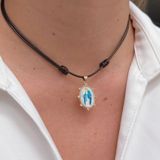 Our Lady of the Miraculous Medal Cord Necklace - Georgina Nicol